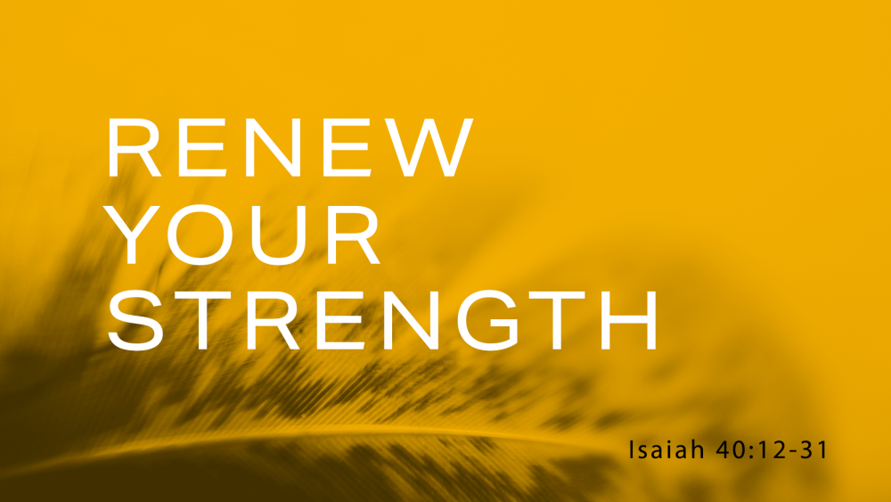 Renew Your Strength
