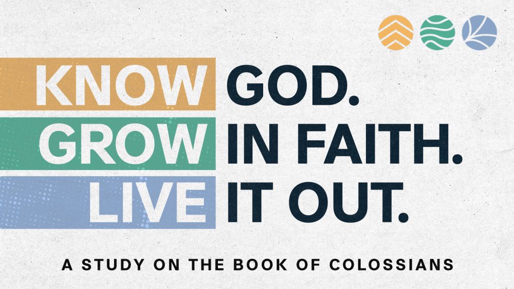 Know God - Grow in Faith - Live it Out